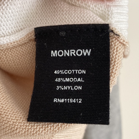 Monrow colorblock Sweater - Picture 4 of 5
